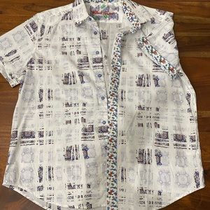 Robert Graham short sleeve button up men’s shirt